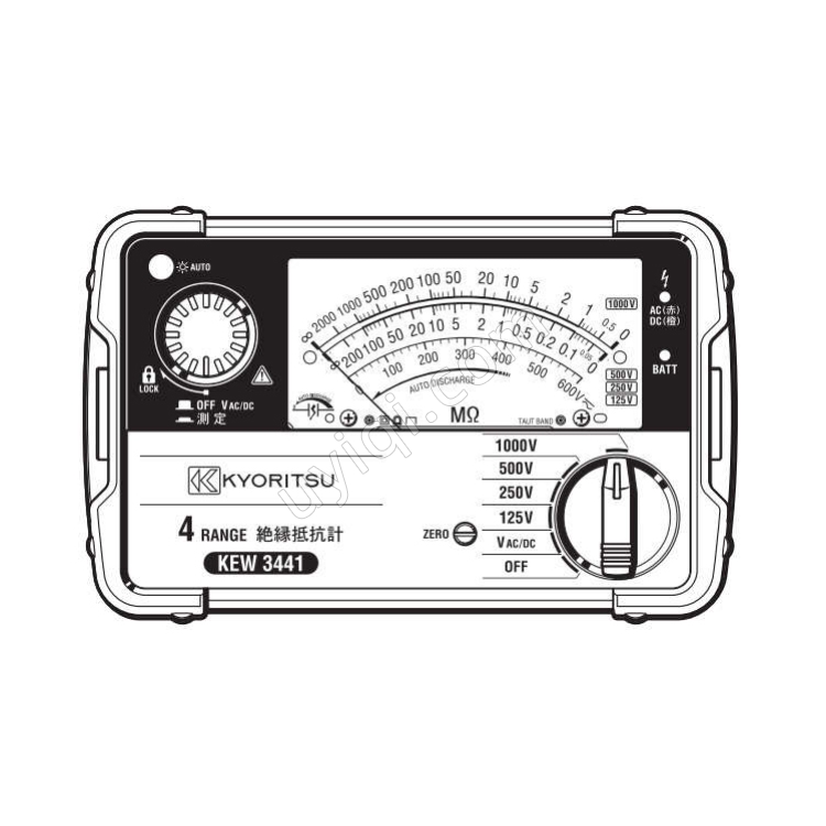 日本KYORITSU克列茨絕緣電阻測試儀KEW 3441