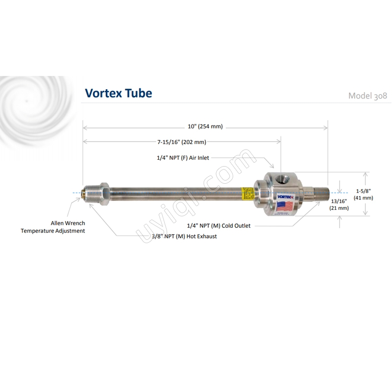 美國VORTEC渦流管（308-35-H）