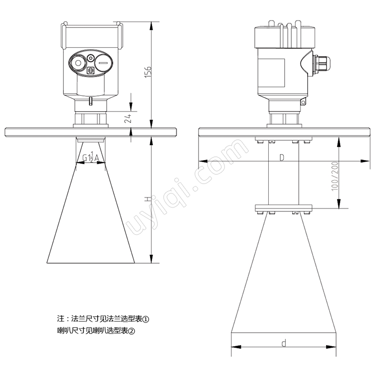智能雷達物位計JY-92RD83冀儀