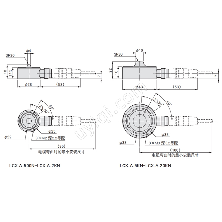 LCX-A-ID小型壓縮式載荷傳感器日本KYOWA