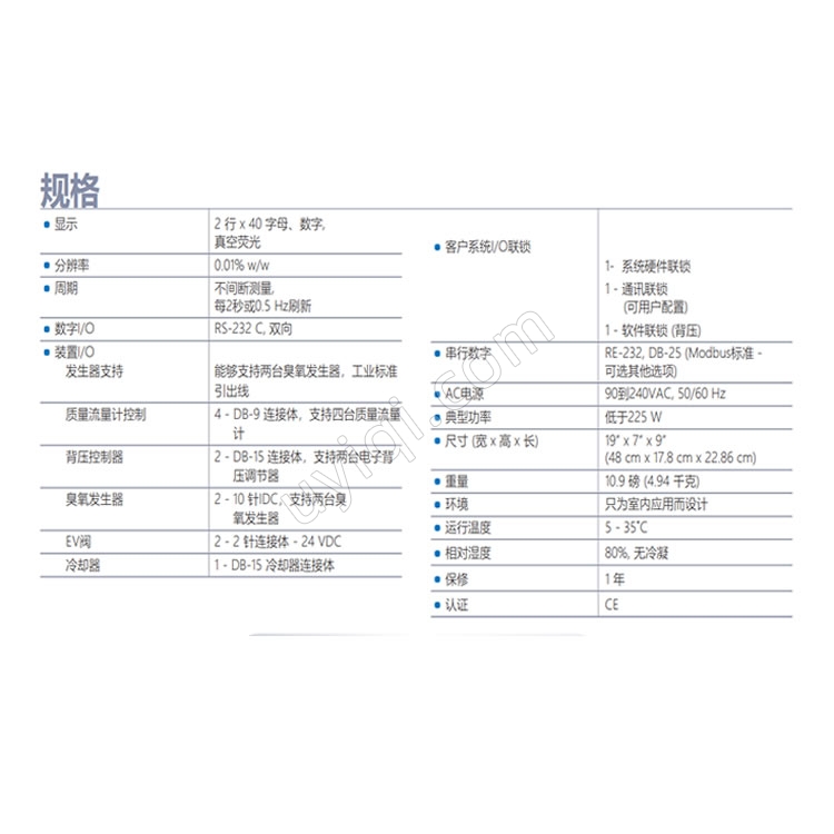 美國(guó)Teledyne API臭氧發(fā)生器控制器(SCI-552)