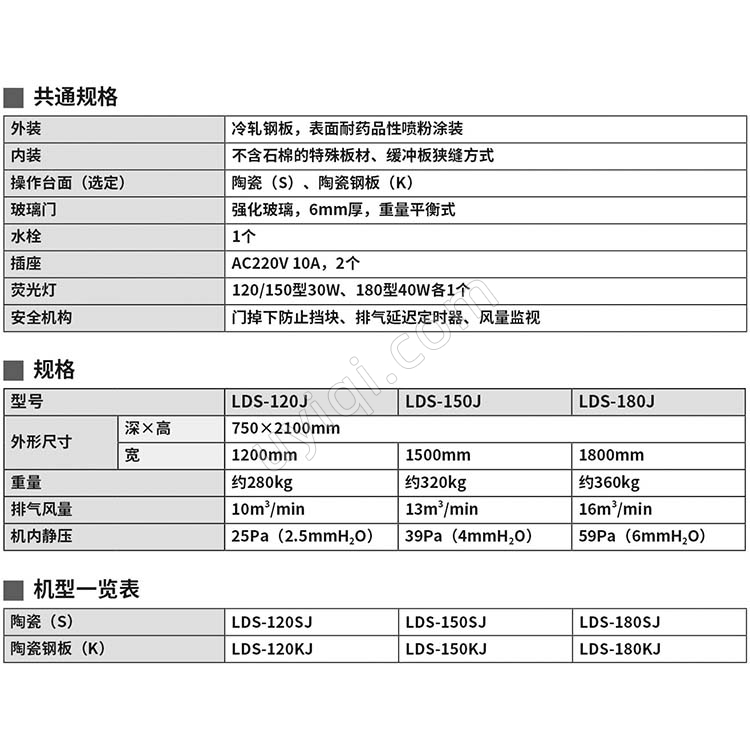 雅馬拓通風(fēng)柜LDS-J