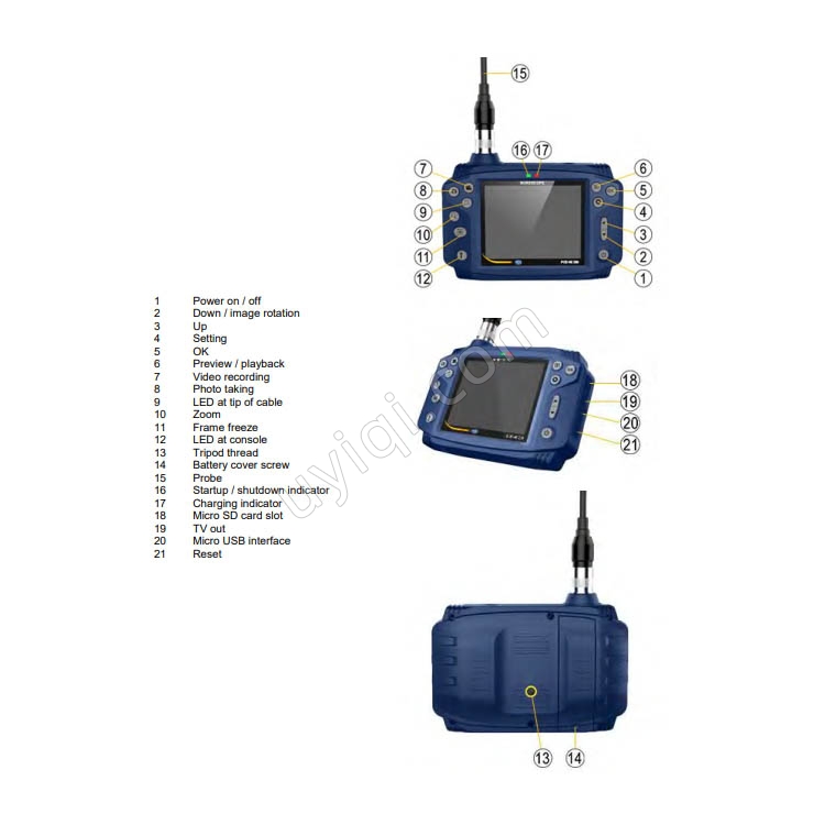 PCE-VE200SV1管道鏡檢測相機英國PCE