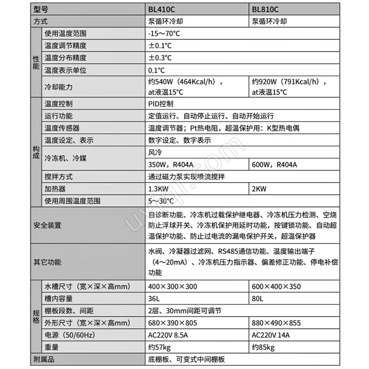 雅馬拓低溫恒溫水槽BL410C/810C