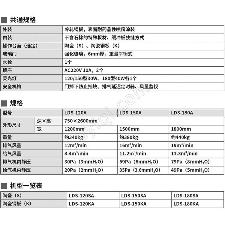雅馬拓通風(fēng)柜LDS-A