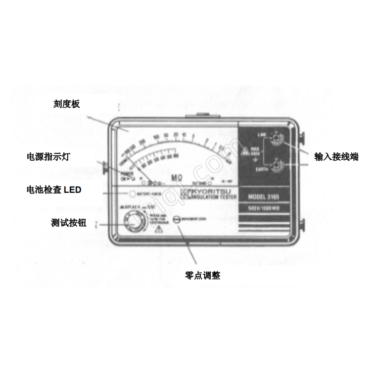 日本KYORITSU克列茨絕緣電阻測(cè)試儀MODEL 3166