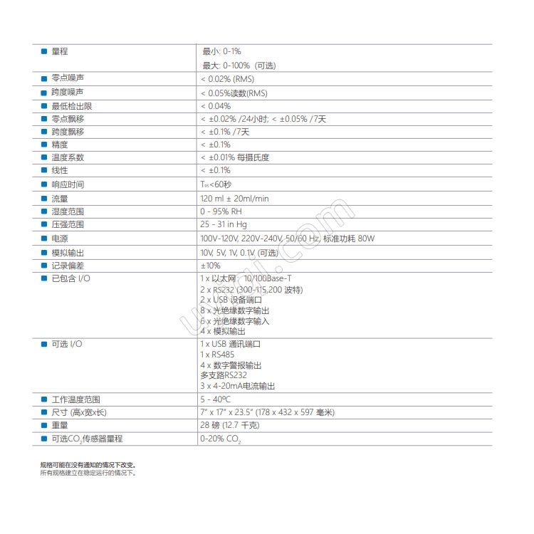 美國TeledyneAPI氧氣分析儀T802