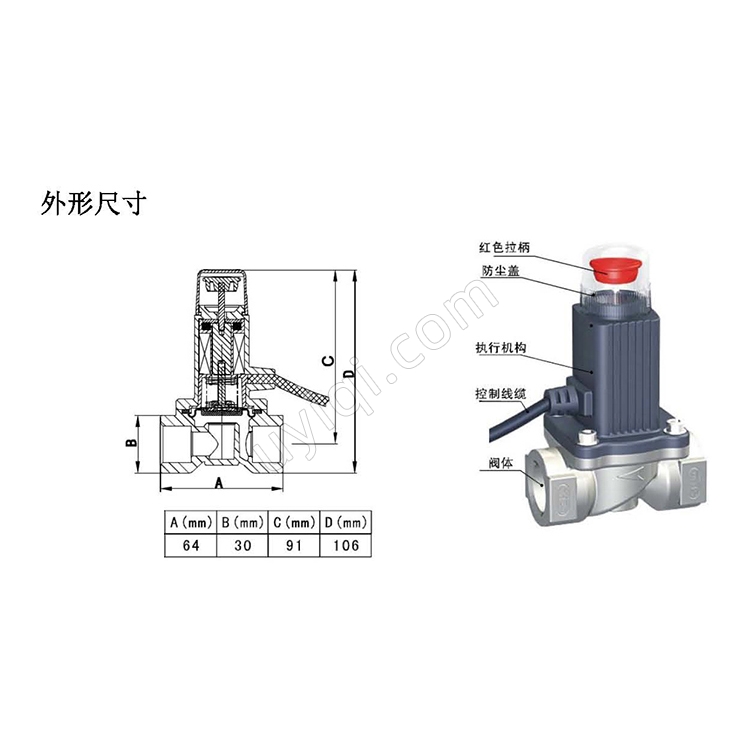 冀儀HY-DN-15家用燃?xì)饪焖偾袛嚅y