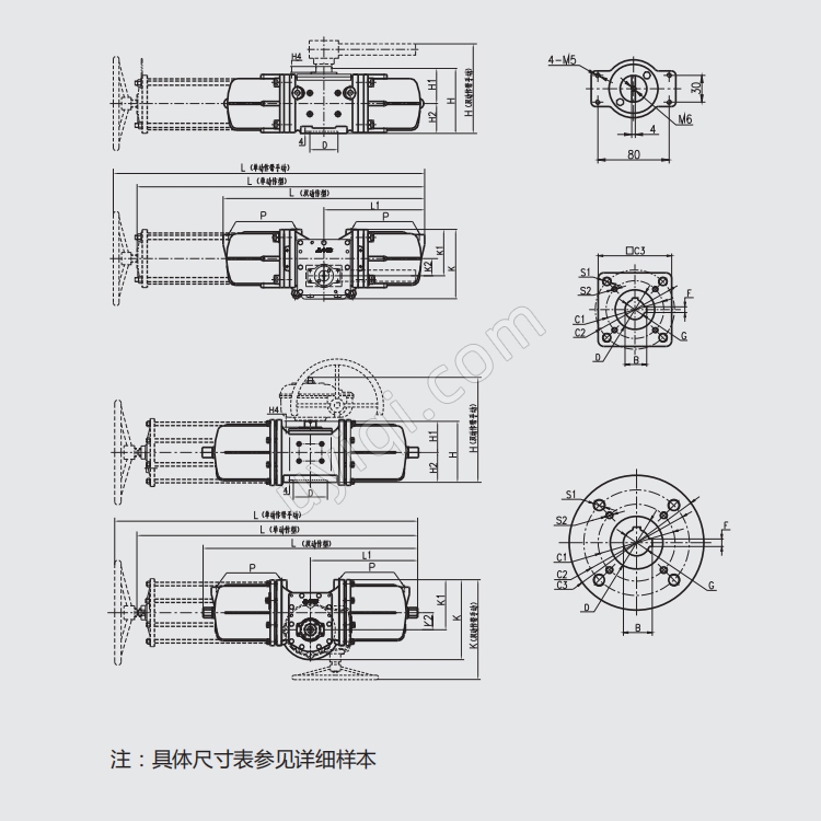 MORC撥叉型氣動執(zhí)行器MAPF/B