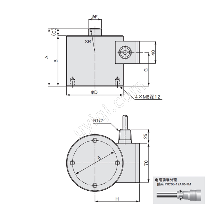 LC-J耐腐蝕型壓縮式載荷傳感器日本KYOWA