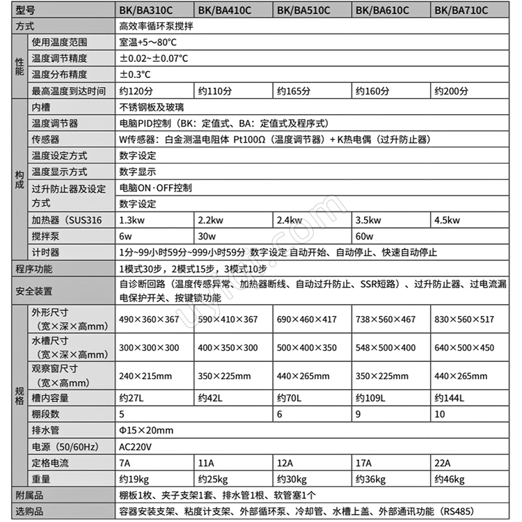 雅馬拓高溫恒溫水槽BK/BA