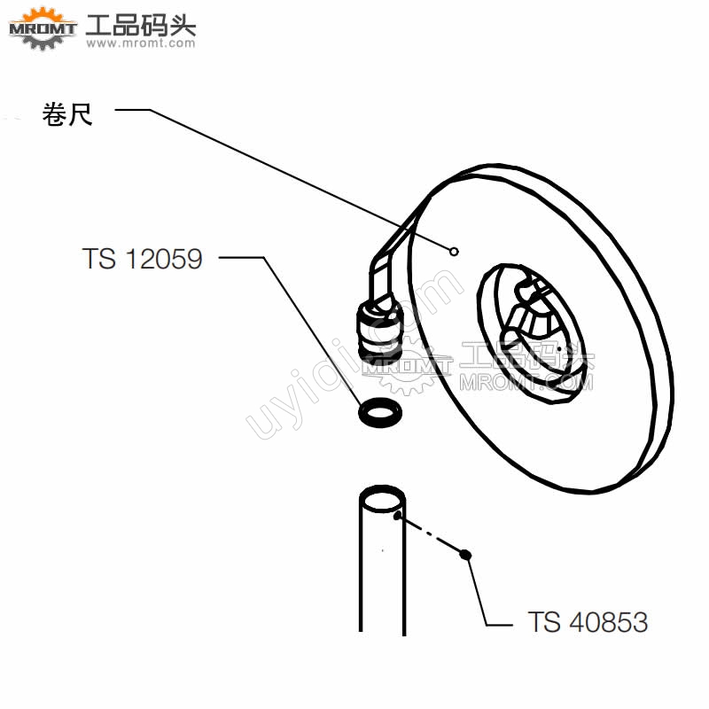 卷尺總成油水界面儀卷尺備件TS10196-35M霍尼韋爾Honeywell