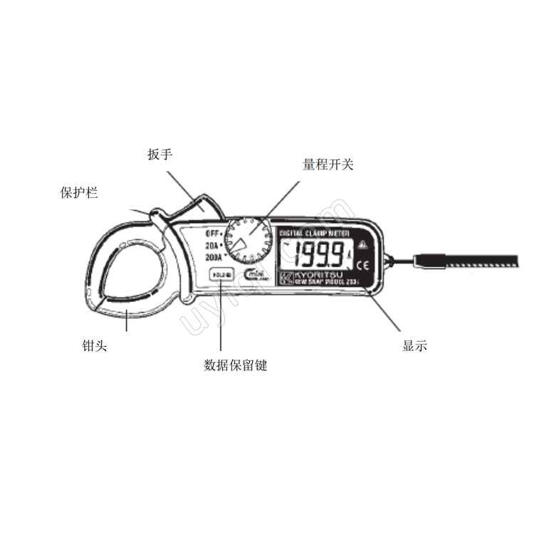 日本KYORITSU克列茨數(shù)字式鉗形表MODEL 2031