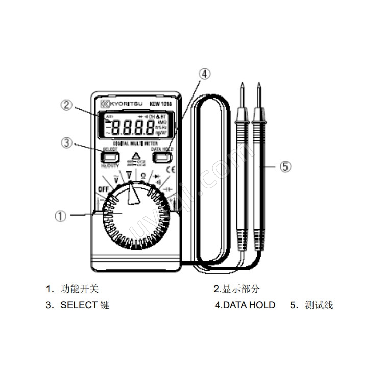 日本KYORITSU克列茨數(shù)字式萬用表KEW 1018H
