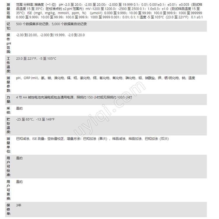 美國(guó)YSI雙通道儀器測(cè)量TruLab 1320