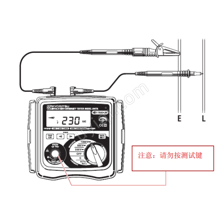 日本KYORITSU克列茨絕緣導(dǎo)通測試儀MODEL 3005A