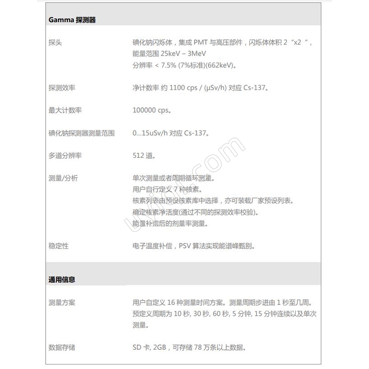 德國SARAD手提式碘化鈉伽瑪譜儀NucScout