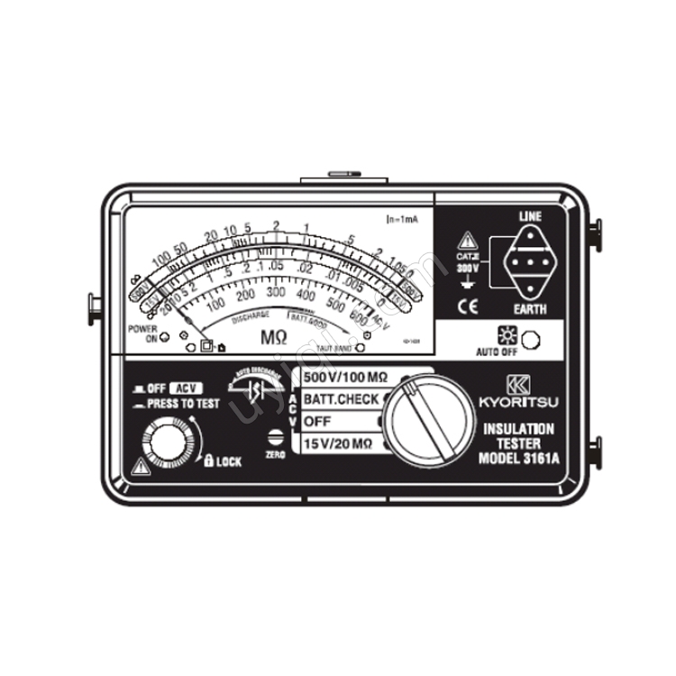 日本KYORITSU克列茨絕緣電阻測試儀MODEL 3161A