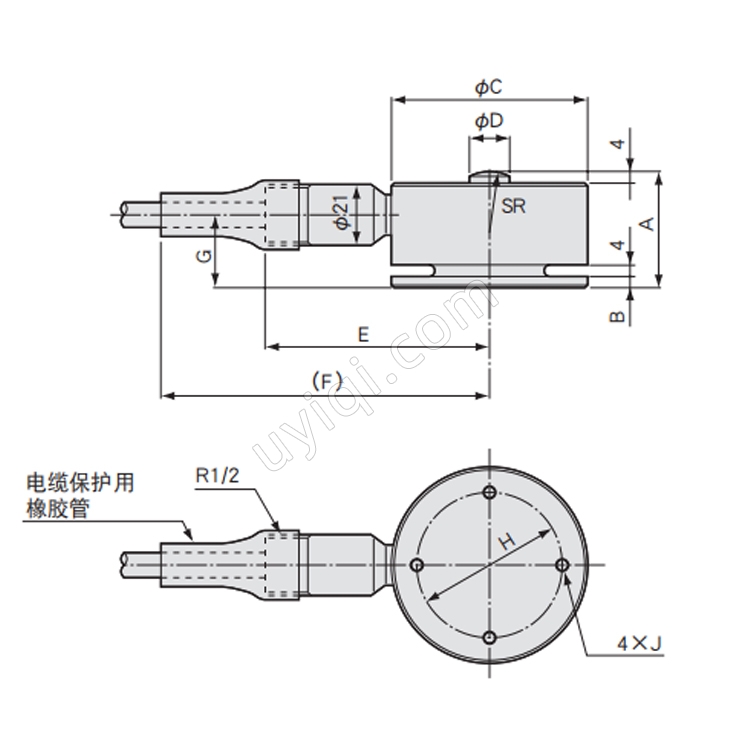 LC-V小型壓縮式載荷傳感器日本KYOWA