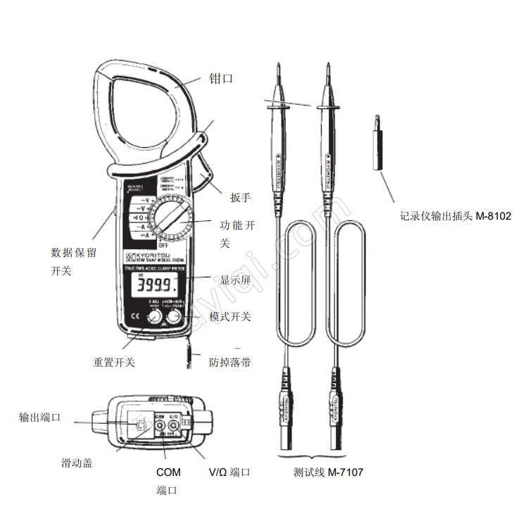 日本KYORITSU克列茨數(shù)字式鉗形表MODEL 2002R