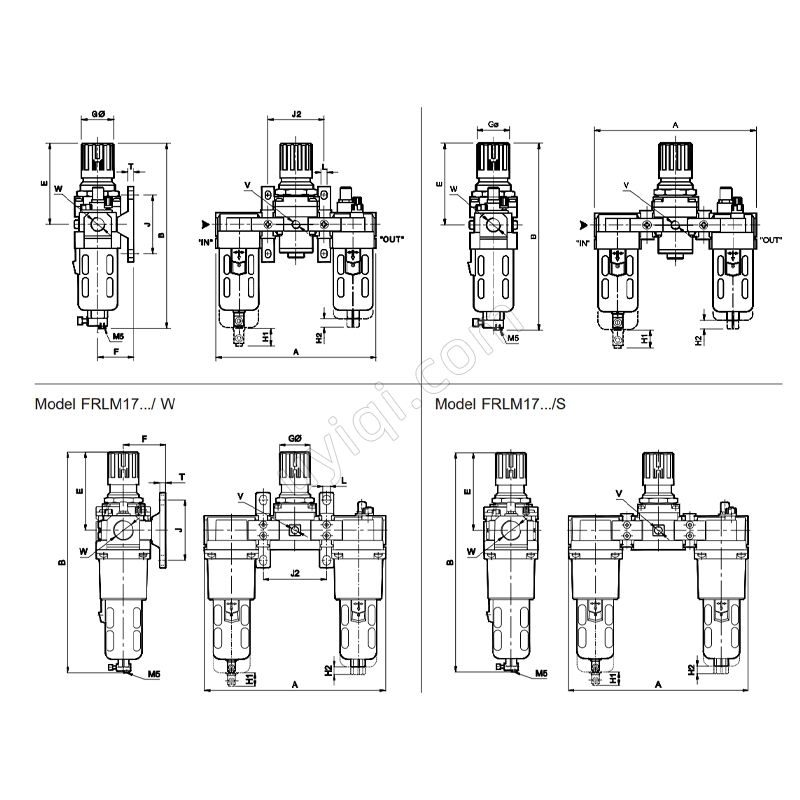 Janatics吉耐斯FRCLM176424模塊化FRL空氣制備單元