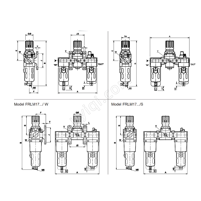 Janatics吉耐斯FRLM156314/W模塊化FRL空氣制備單元
