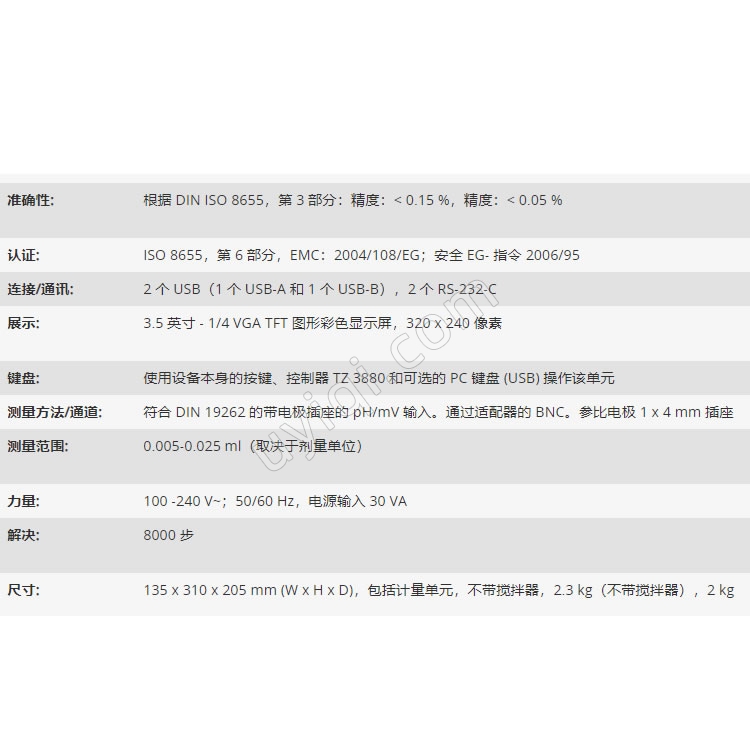 美國YSI自動滴定儀TitroLine5000