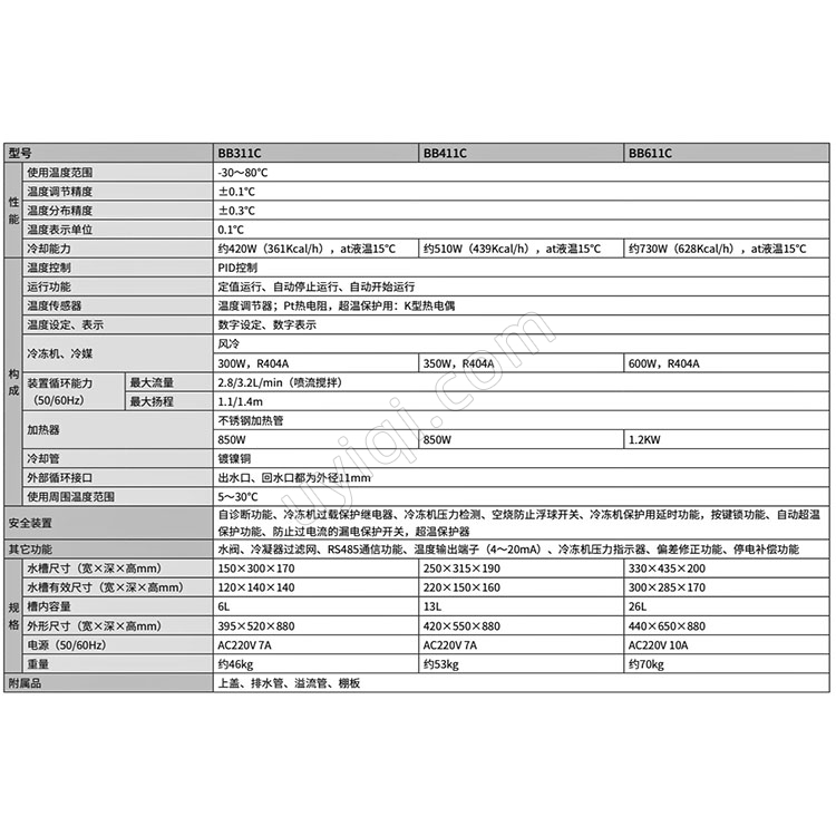 雅馬拓低溫恒溫水槽BB311C/411C/611C