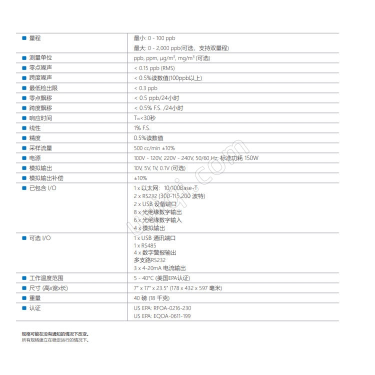 美國(guó)TeledyneAPI痕量稀釋校準(zhǔn)器T700U